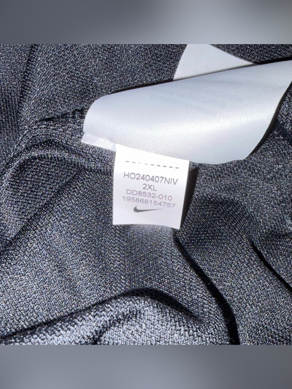 Nike Rafa Nadal Court DD8532-010 Tennis Black Dri-Fit Polo Shirt Men’s Sz: 2XL - Picture 7 of 8